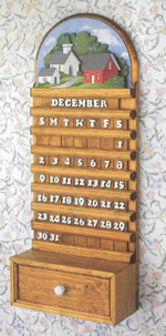 wooden perpetual calendar