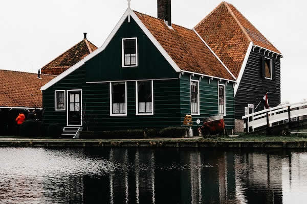 house next to water