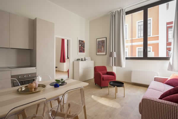 interior of a one bedroom apartment