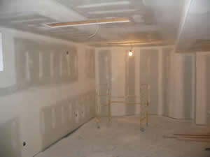 room drywall taping