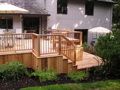 Wood deck attached to home and over 30" above the ground will generally require a building permit.