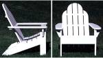 Adirondack style outdoor chair plans