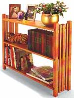 three shelf rustic bookcase plans
