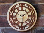 fretwork wall clock
