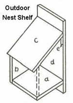 outdoor nesting shelf plans