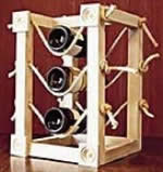 rope wine rack
