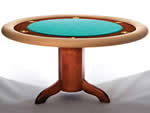round poker table with pedestal base