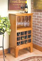 wine rack and server