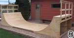 6' halfpipe skateboard ramp - free plans, drawings and instructions
