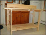 collapsible workbench - free plans, drawings and instructions