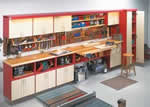 full wall workshop - free plans, drawings and instructions