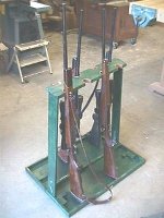 Eight rifle - gun rack
