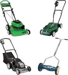 Assortment of lawn mower styles
