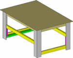 portable shop table - free plans, drawings and instructions