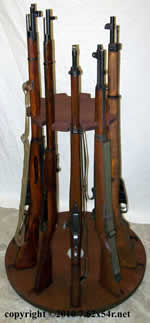 rotary rifle rack