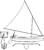 Tri-maran Sailboat