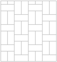 Woven Rattan Vertical tile design, pattern, layout