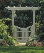 Gate with arbor