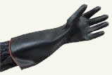 Long rubber gloves