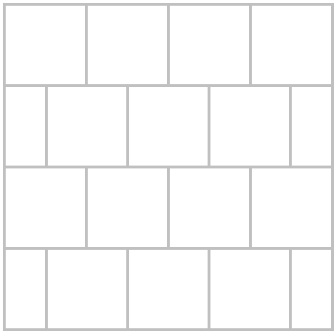 Square Bricks tile design, pattern, layout