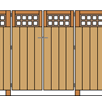 gate with trellis top