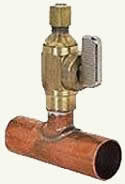 Figure 7b - Ball valve installed with 1/2" Tee