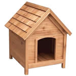 cedar dog house with removable roof