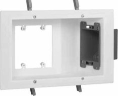 Remodel or old work electrical box for a wall mount flat panel TV