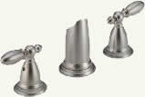 Individual and independent hot/cold kitchen faucet valves