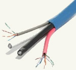 2 Cat. 5e, 2 RG6 Quad, Jacket structured wiring cable