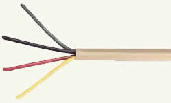 Standard telephone cable with 4 wires