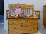 colonial toy box and bench