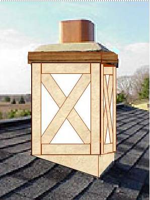 chimney after repair and adding veneer shell