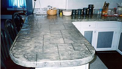 kitchen concrete countertop
