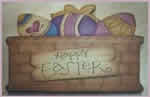 easter basket with eggs craft