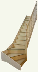 Winder shaped staircase