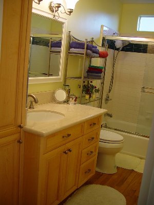 after bathroom remodel and home renovation
