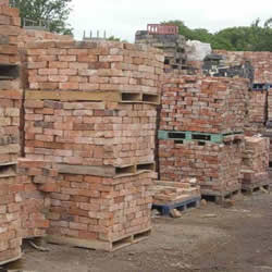 pallets of bricks