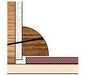 Correct method of nailing floor trim above vinyl plank flooring