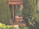covered garden swing