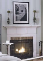 fireplace mantel Greek