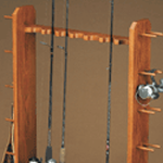 fishing rod rack