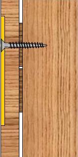 Correct length for hinge screw