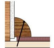 incorrect method of nailing floor trim above vinyl plank flooring