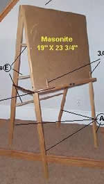 Masonite easel