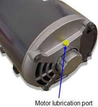 motor lubrication port