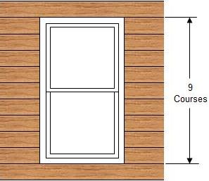 Step 2 - Determine number of siding courses