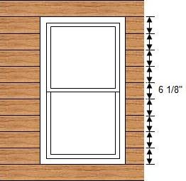 Step 3 - Determine number of siding courses