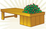 planter bench