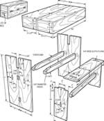 portable bench or table plans